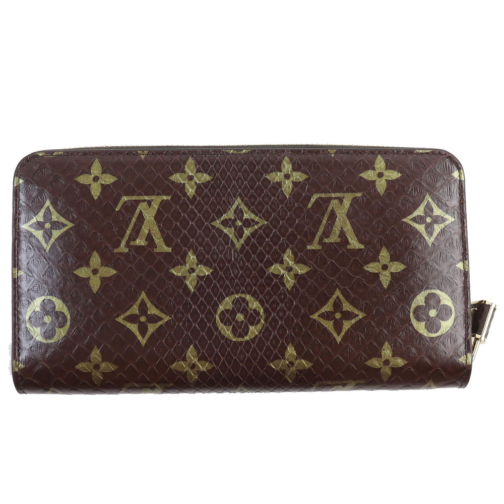 Louis Vuitton Zippy Python Monogram Brown Wallet - image 3